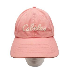 Cabelas Pink Strap Back Hat Baseball Cap Adult Small Youth Size